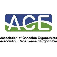 The logo for the association of canadian ergonomists association canadienne d' ergonomie.