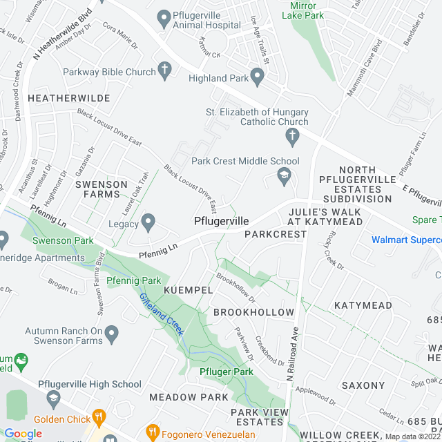 Map of business location