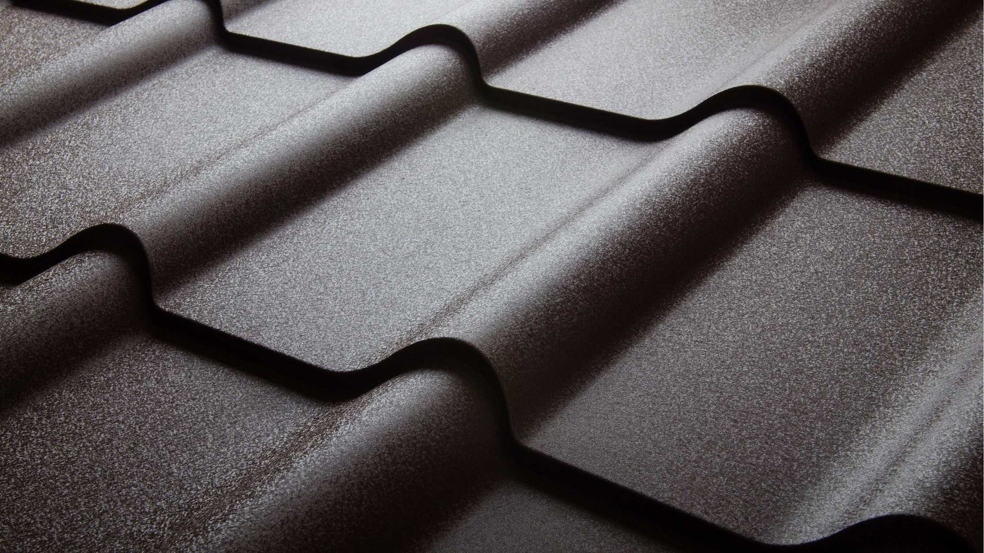 close up of metal roof
