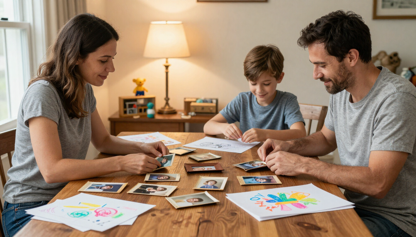 Family keepsakes that preserve childhood memories