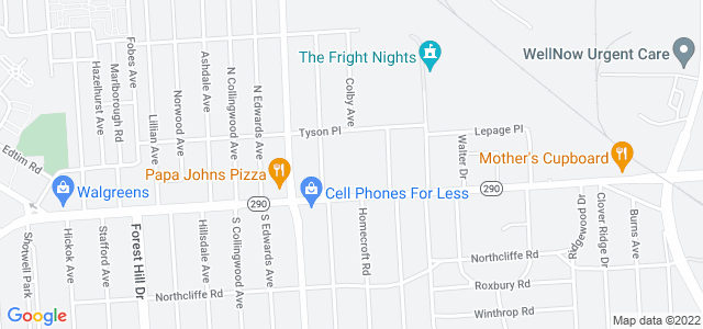 Map of business location