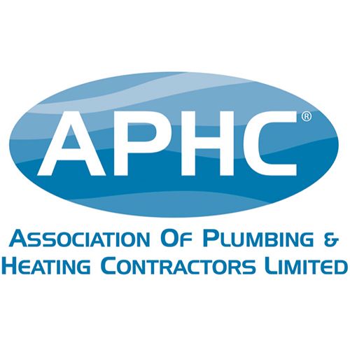 Logo for the Association of Plumbing & Heating Contractors Limited, featuring the white text 
