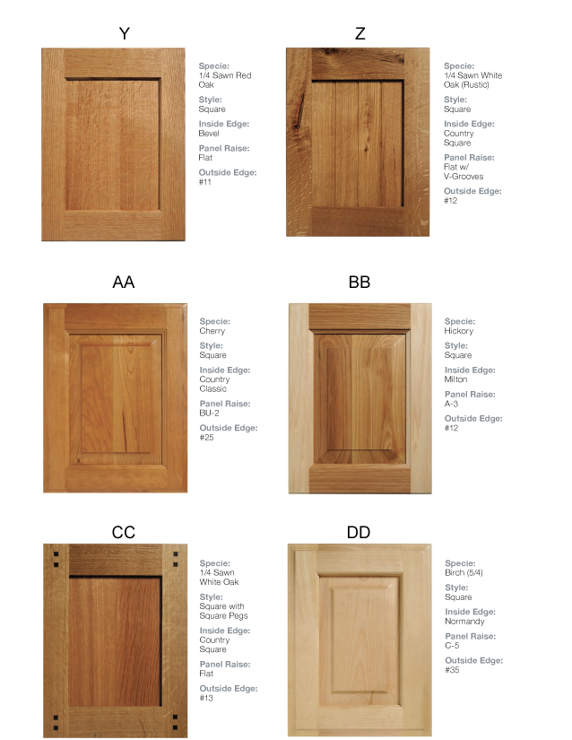 Door Profiles | Shawnee Wood Products