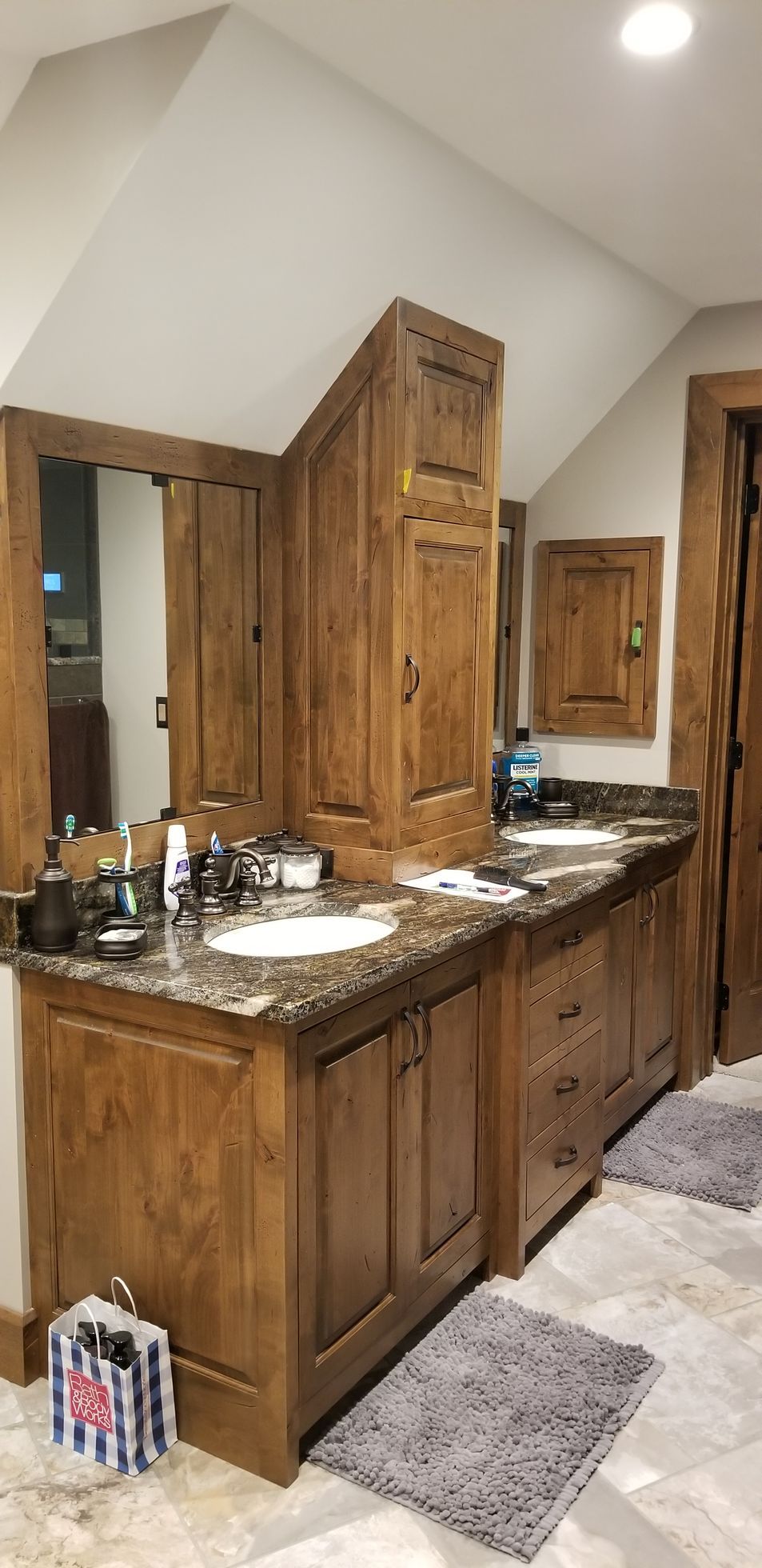 Amish Custom Cabinetry Bathrooms shower tile