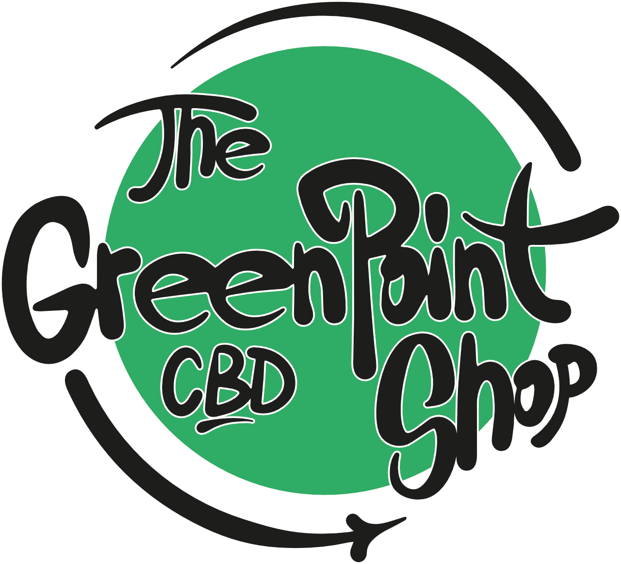 logo the green point CBD shop footer