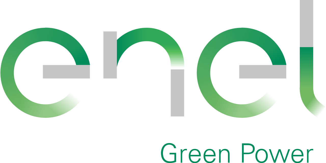 Logo Enel Green Power in sfumatura verde.