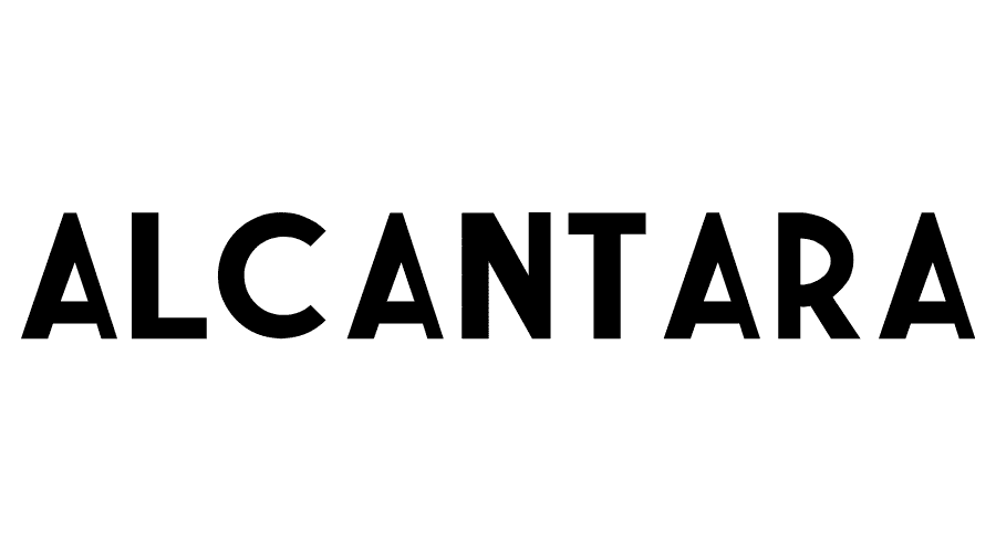 Logo ALCANTARA in un font sans-serif in grassetto.