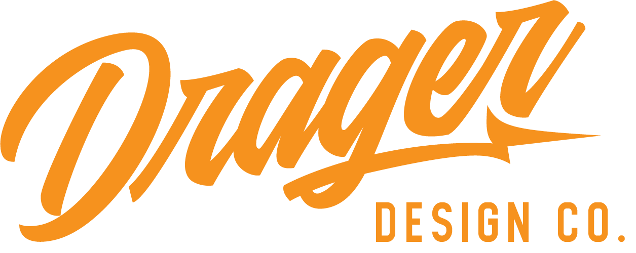 A logo for a company called dragon design co.