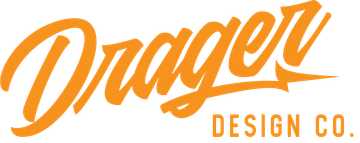 A logo for a company called dragon design co.