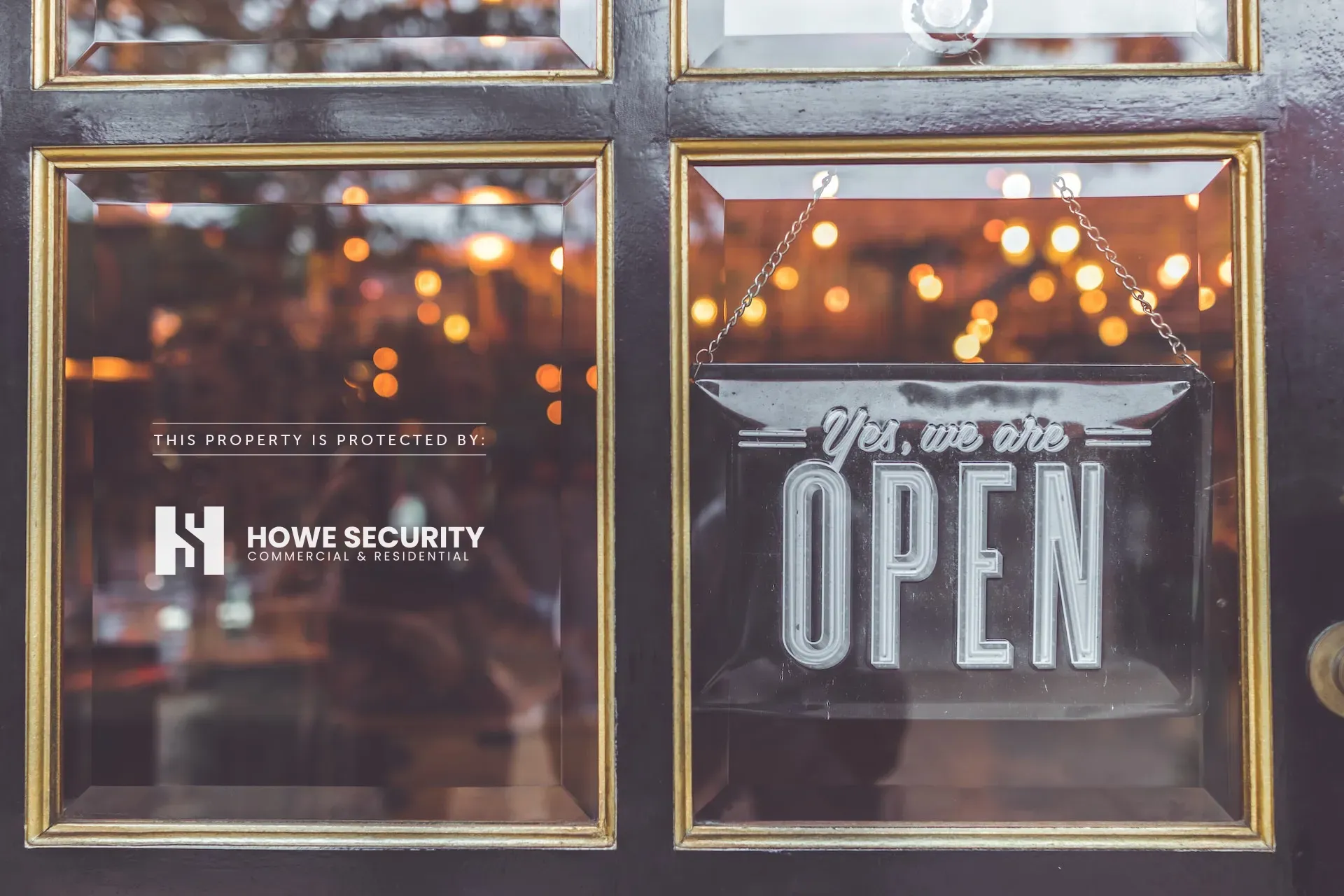 A door with a sign that says open on it