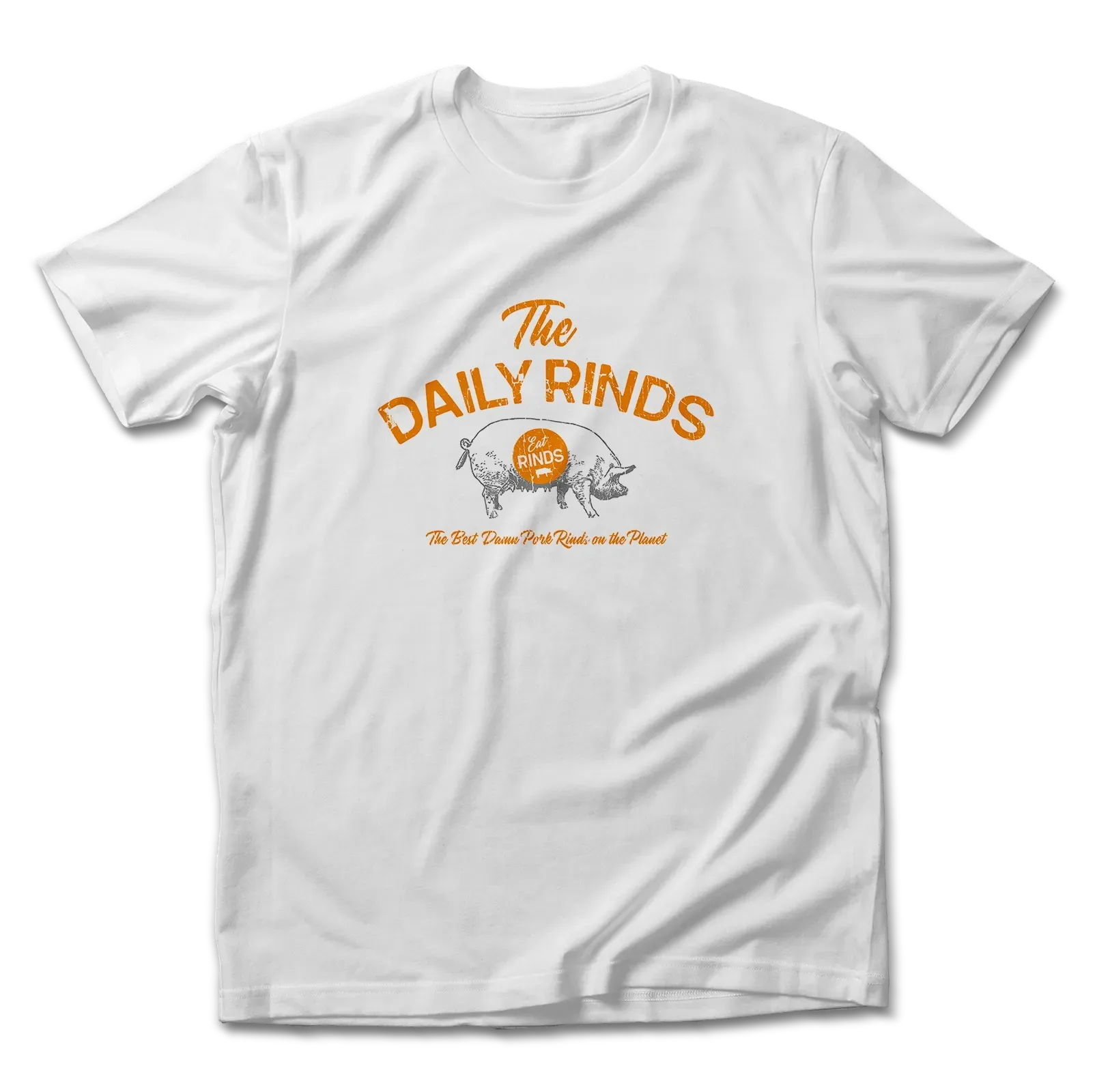 A white t-shirt that says the daily rinds