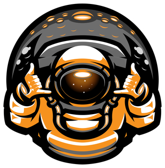 A cartoon illustration of an astronaut giving a thumbs up.