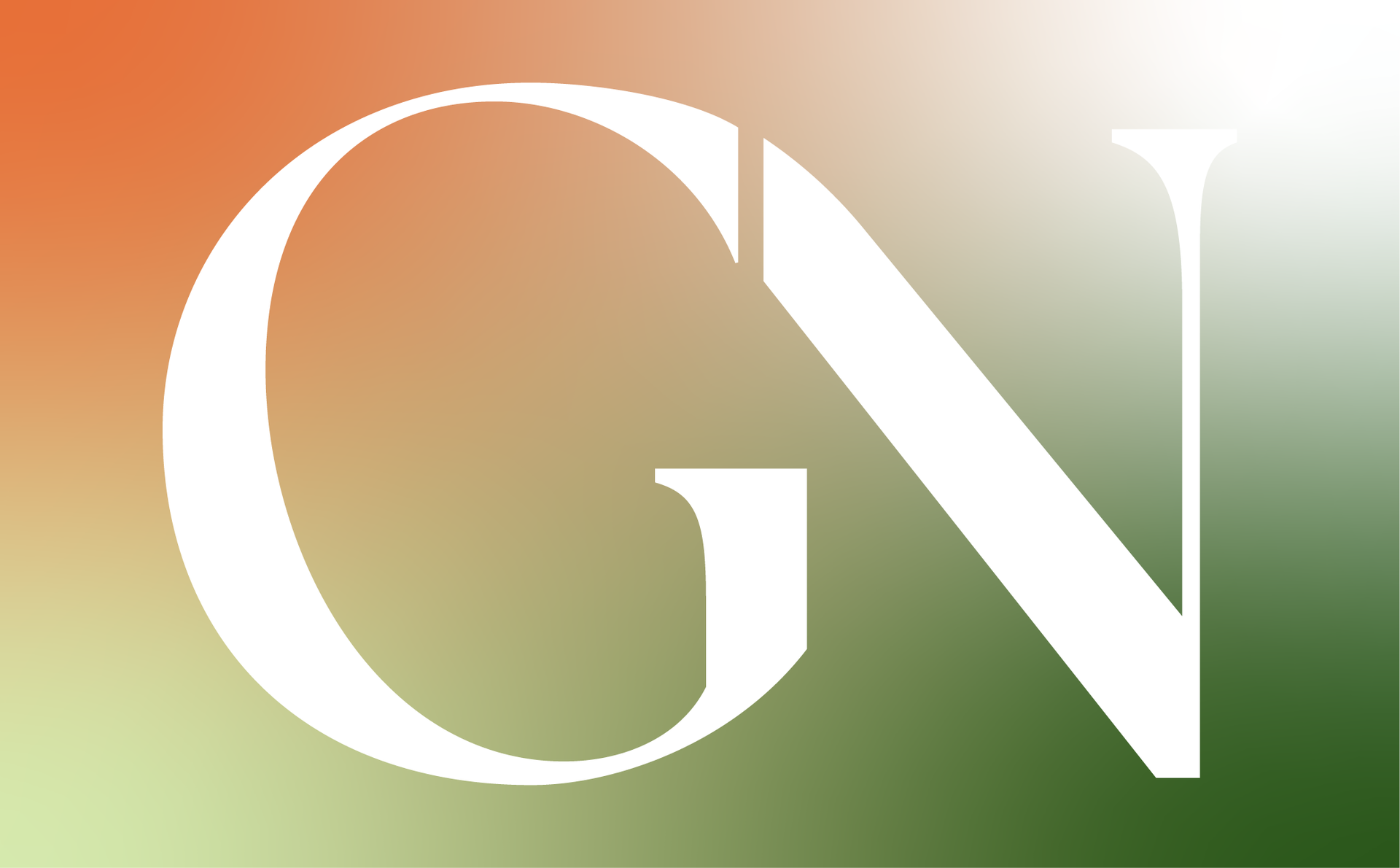White serif letters 