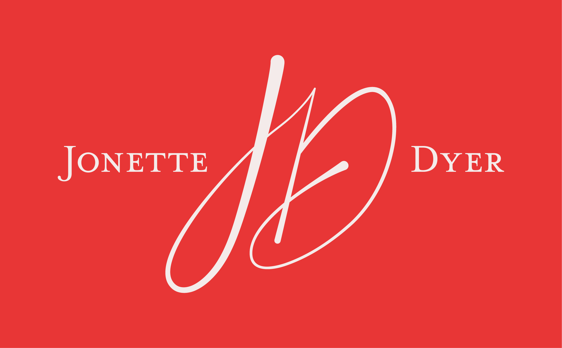 A red background featuring the white text 
