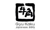 Gyu-Kaku Japanese BBQ logo with black Japanese characters and text on a white background