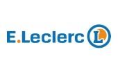E.Leclerc logo in blue and orange with a circular “L” icon