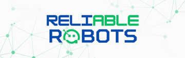 Real Table Robots logo in blue and green on a white background with faint network lines