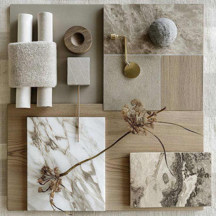 Interior finishes presentation board