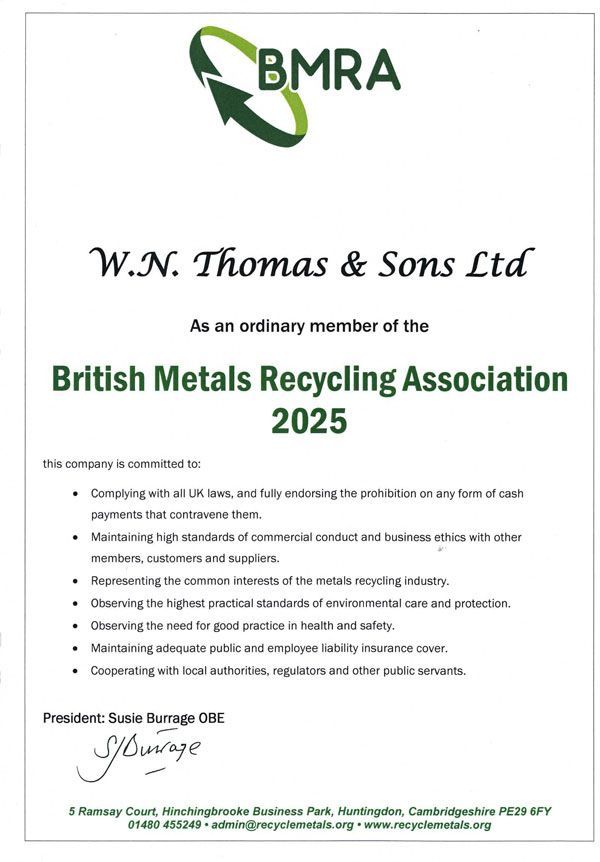 BMRA 2024 Certificate BMRA 2024 Certificate