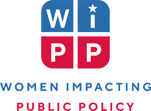 The logo for the women impacting public policy