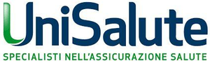 UniSalute logo in green and blue with the tagline “Specialisti nell'assicurazione salute”
