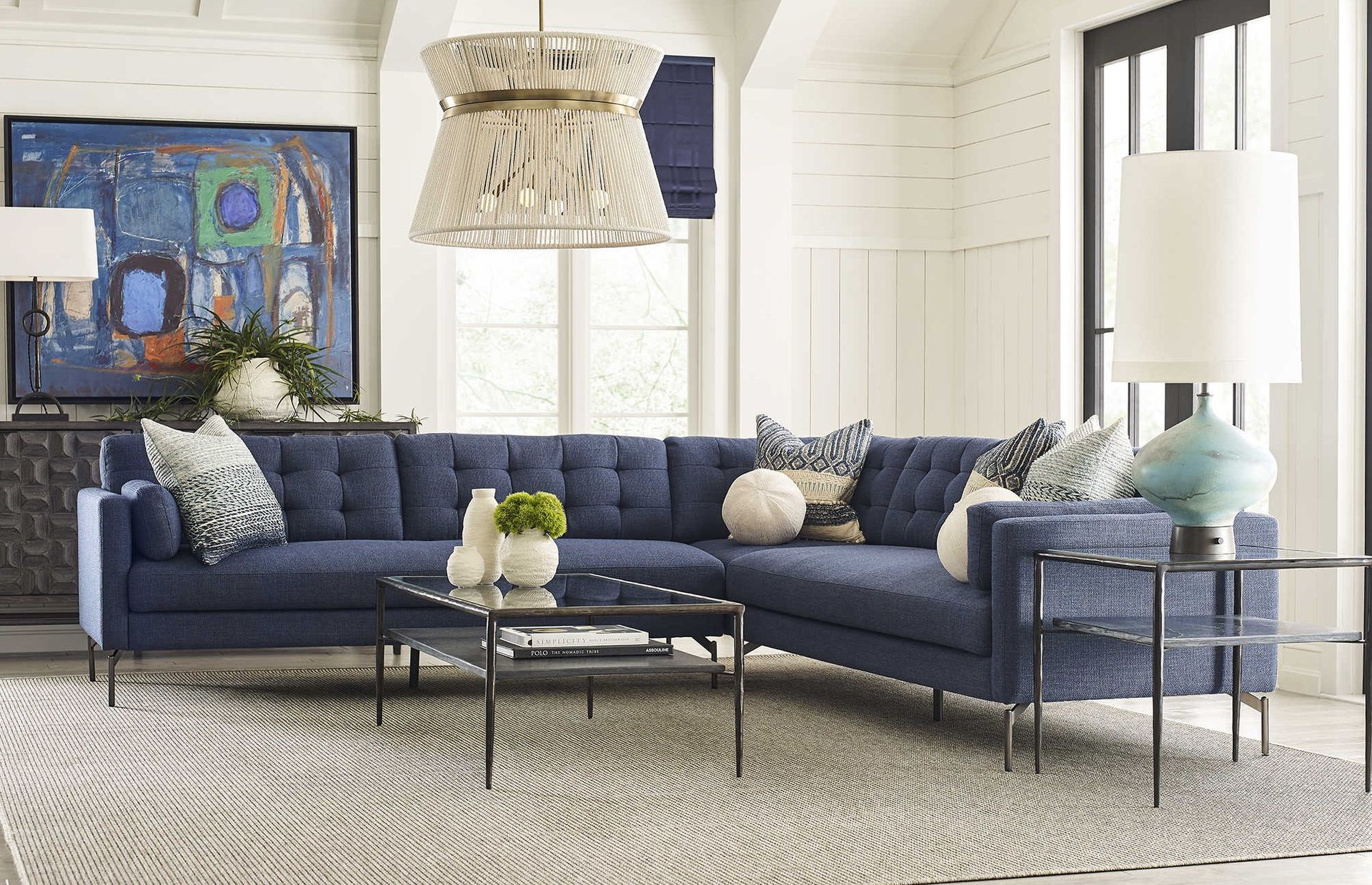 Modern blue living room furniture sets lambertville New Jersey