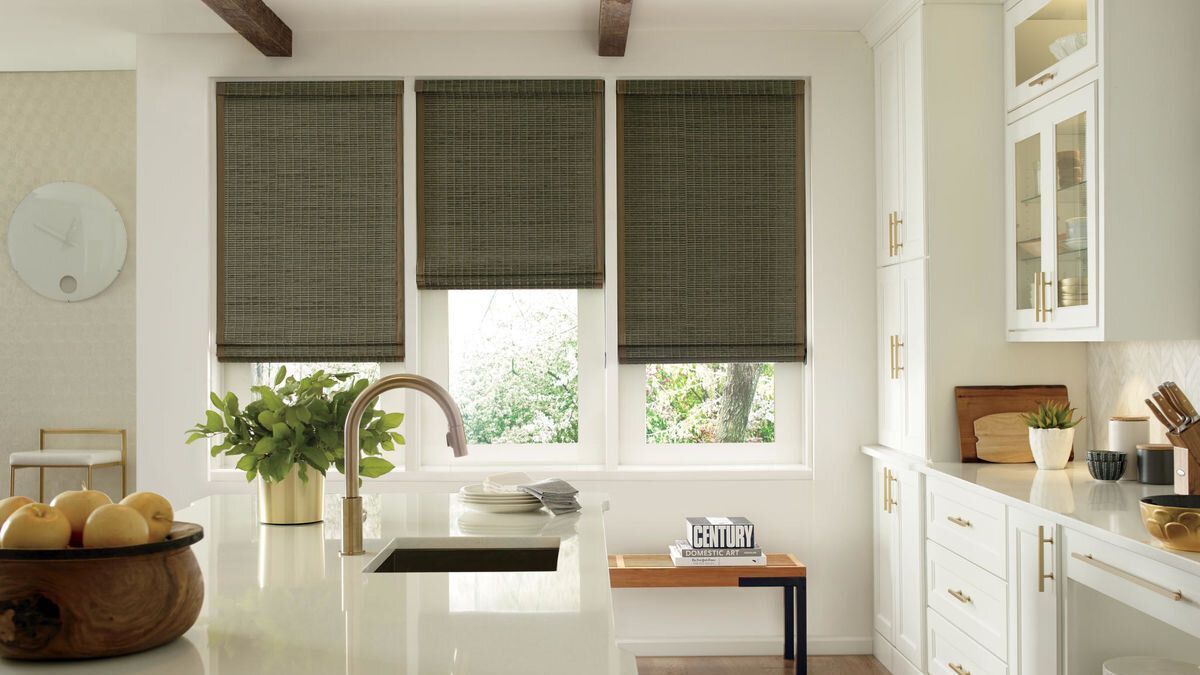 Hunter Douglas Provenance® Woven Wood shades in Lambertville, New Jersey
