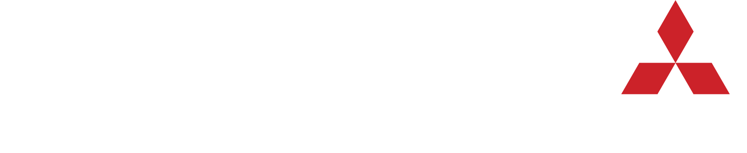 Logotipo da Mitsubishi: Tr&ecirc;s diamantes vermelhos dispostos em formato triangular.