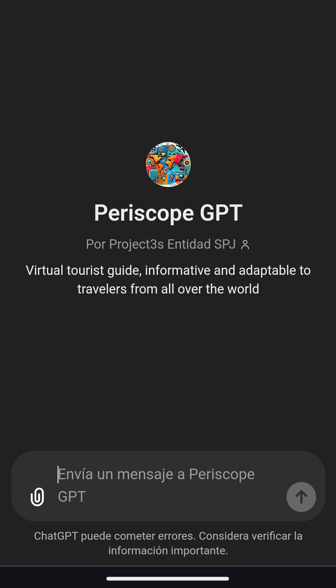 A screenshot of a periscope gpt app on a phone.