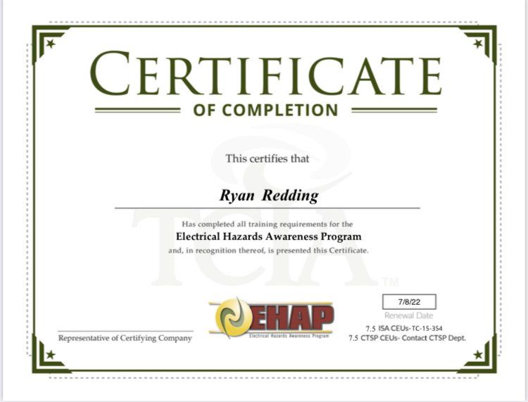 EHAP Certified EHAP Certified