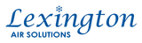 Lexington Air Solutions logo with blue text and snowflake icon on a light gray background.