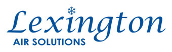 Lexington Air Solutions logo with blue text and a snowflake icon.