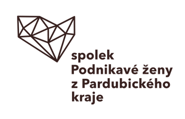 Logo with geometric fox and Czech text: “spolek Podnikavé ženy z Pardubického kraje”