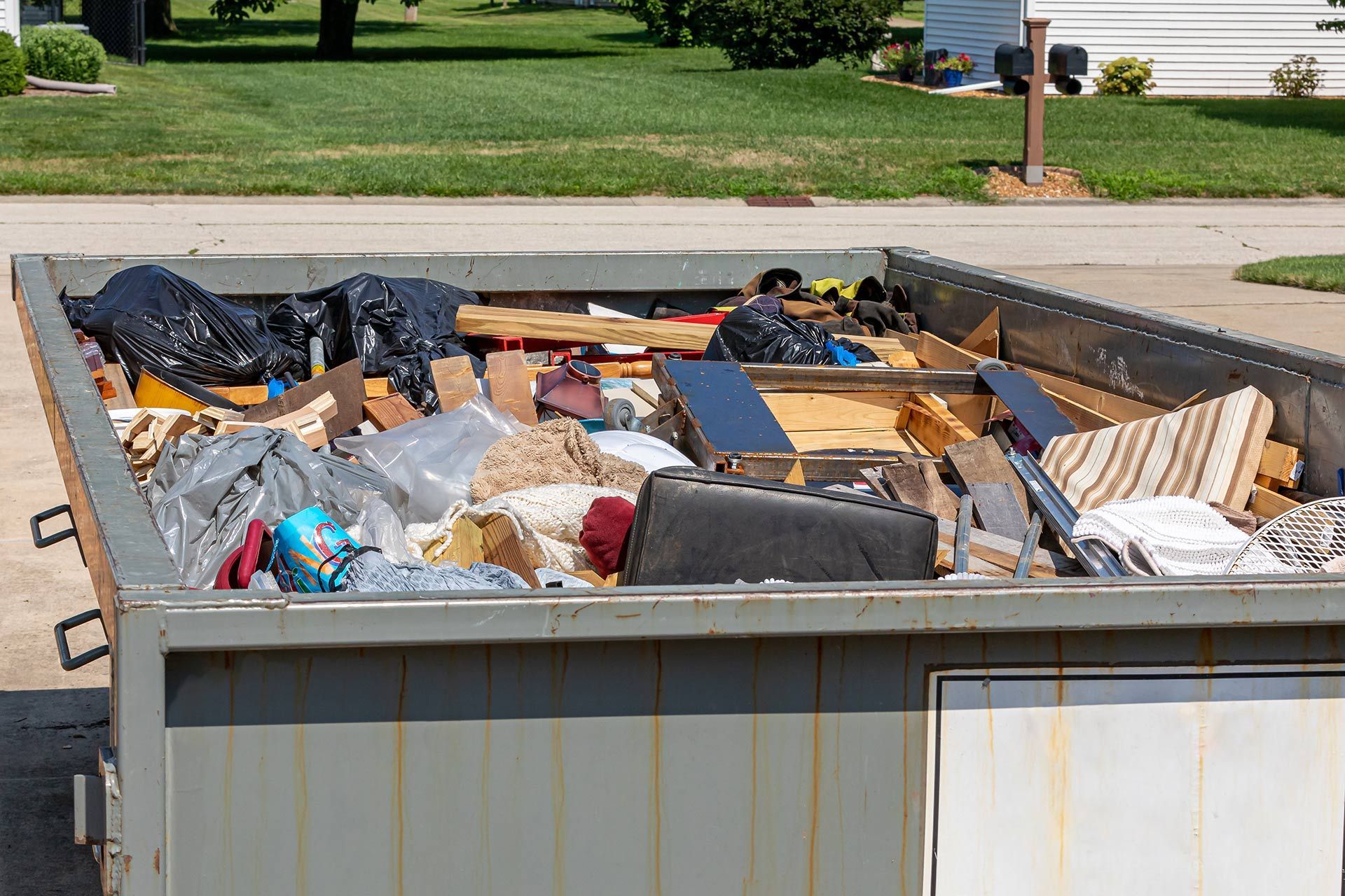 Dumpster Full Of Garbage