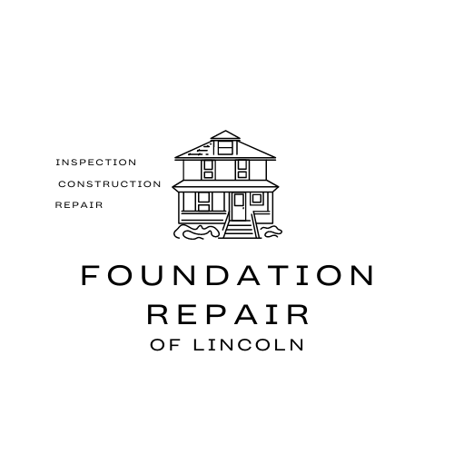 Logo for Foundation Repair of Lincoln, featuring a house and text.