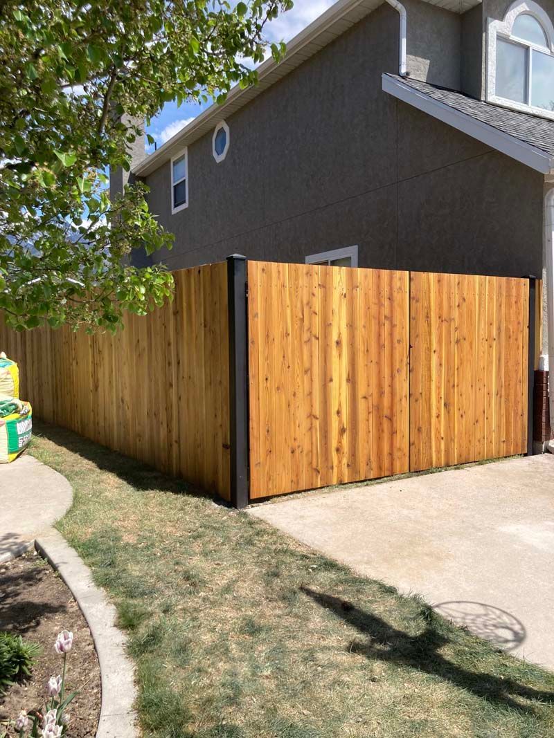 A wooden fence
