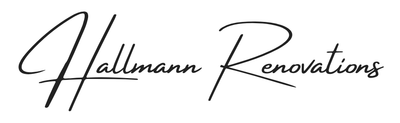 A blue ribbon with the name hallmann written on it for Hallmann Home Renovations Services in Galway Ireland