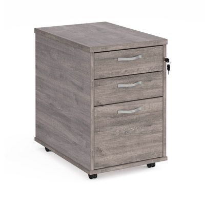 Mobile Pedestal Grey Oak