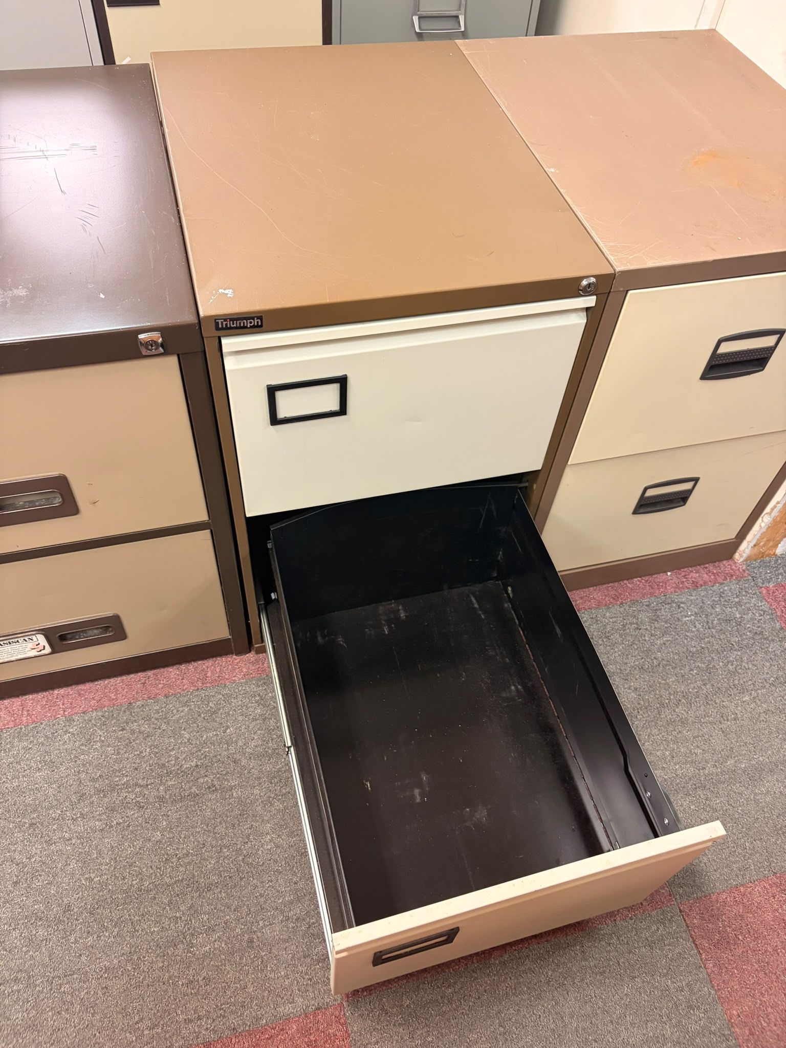 Used Coffee & Cream - Two Drawer Filing Cabinet