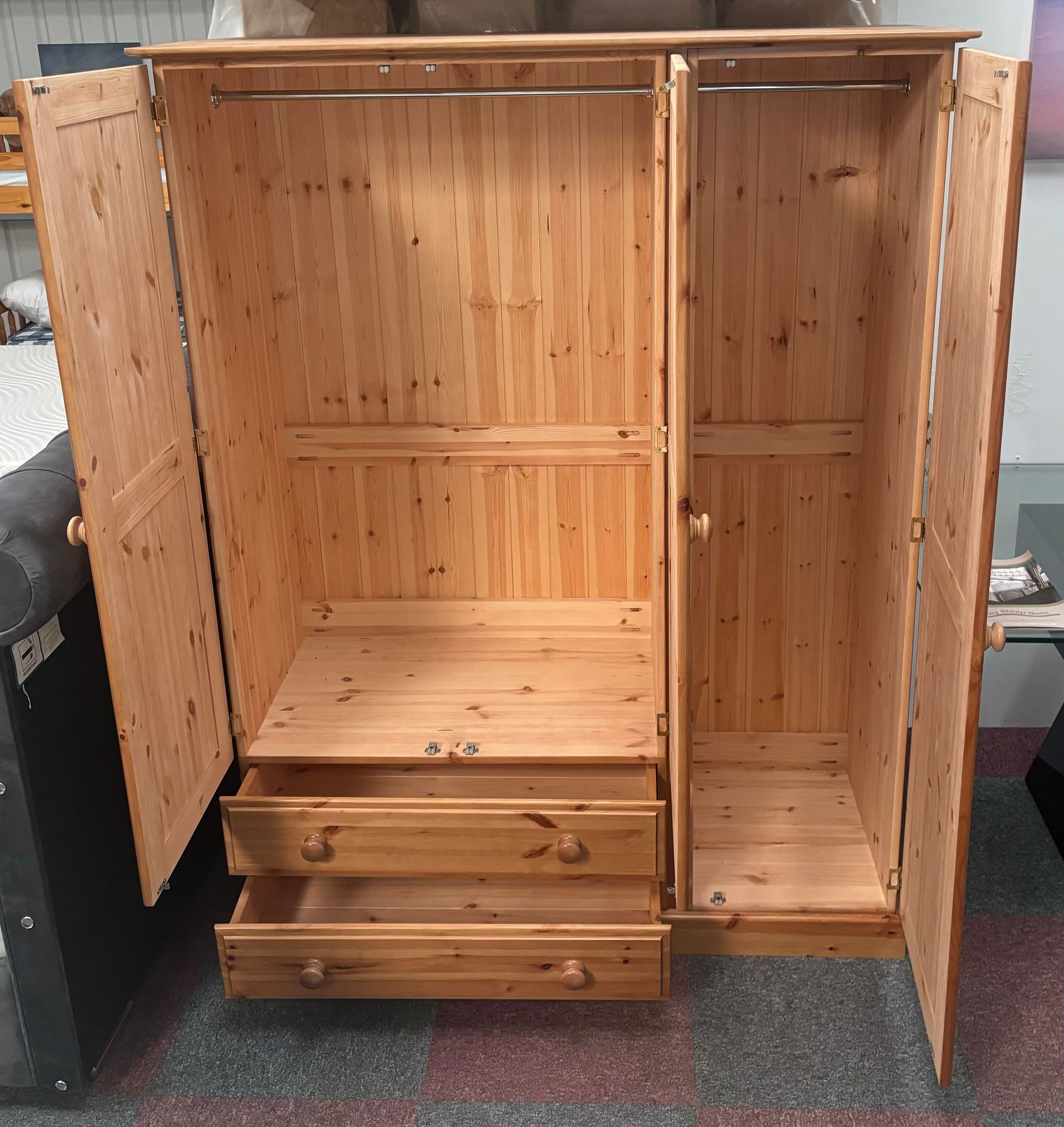 Solid Pine Wardrobe