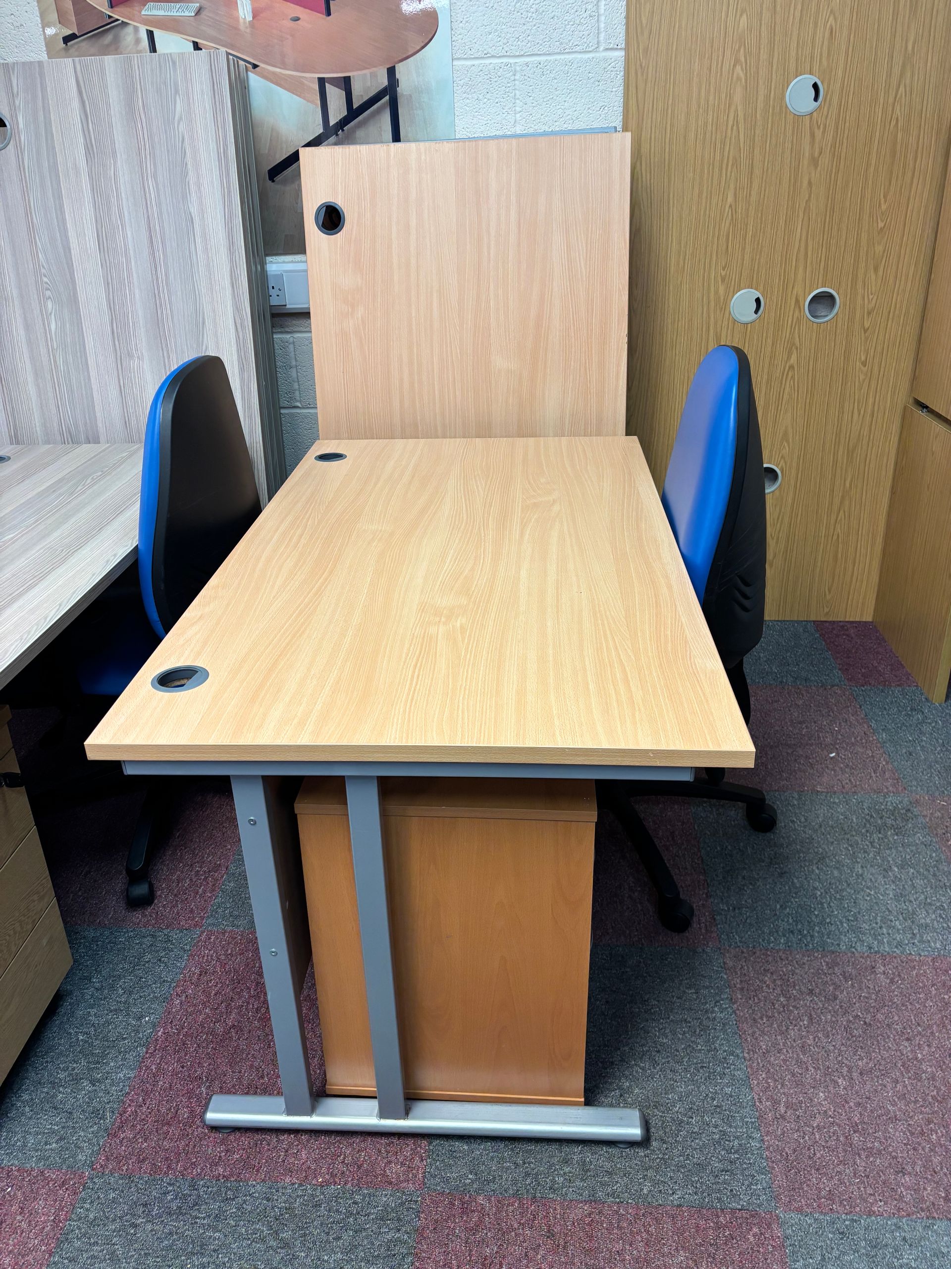 Straight Desk - 1400 mm - Oak