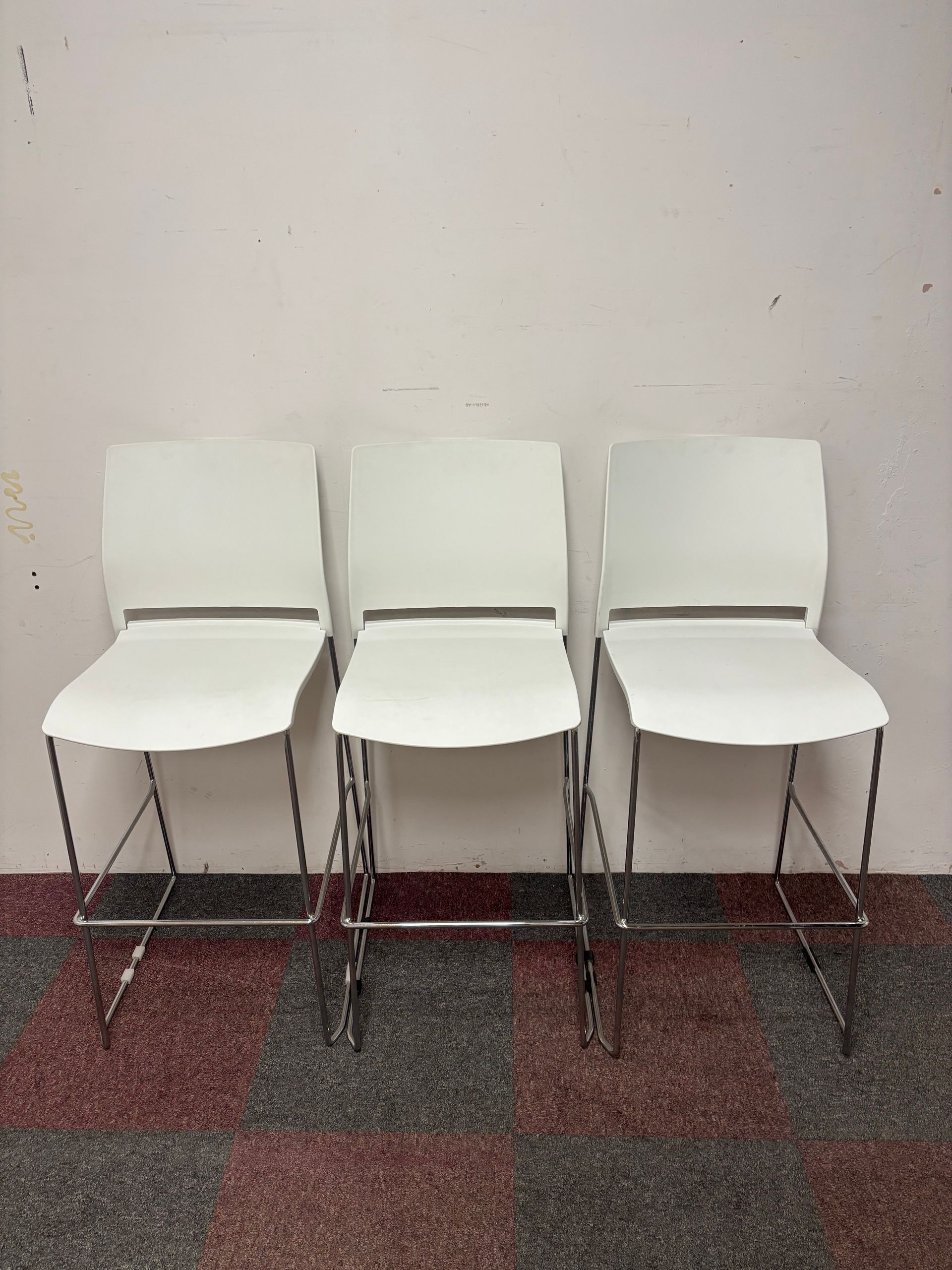 High Table Chairs - White