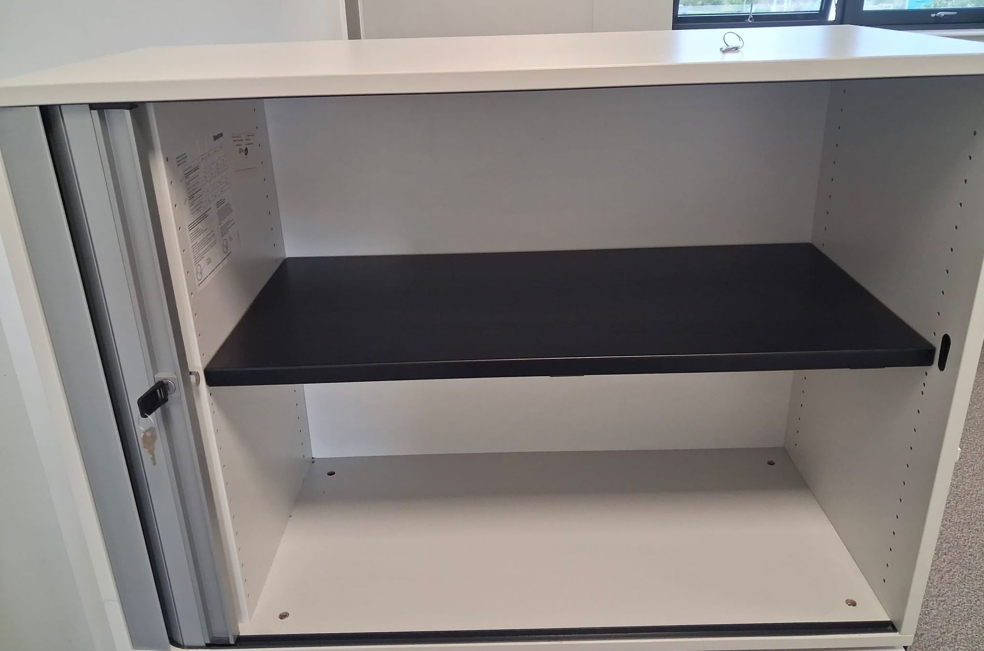 Used Low Level Tambour Storage Cabinets