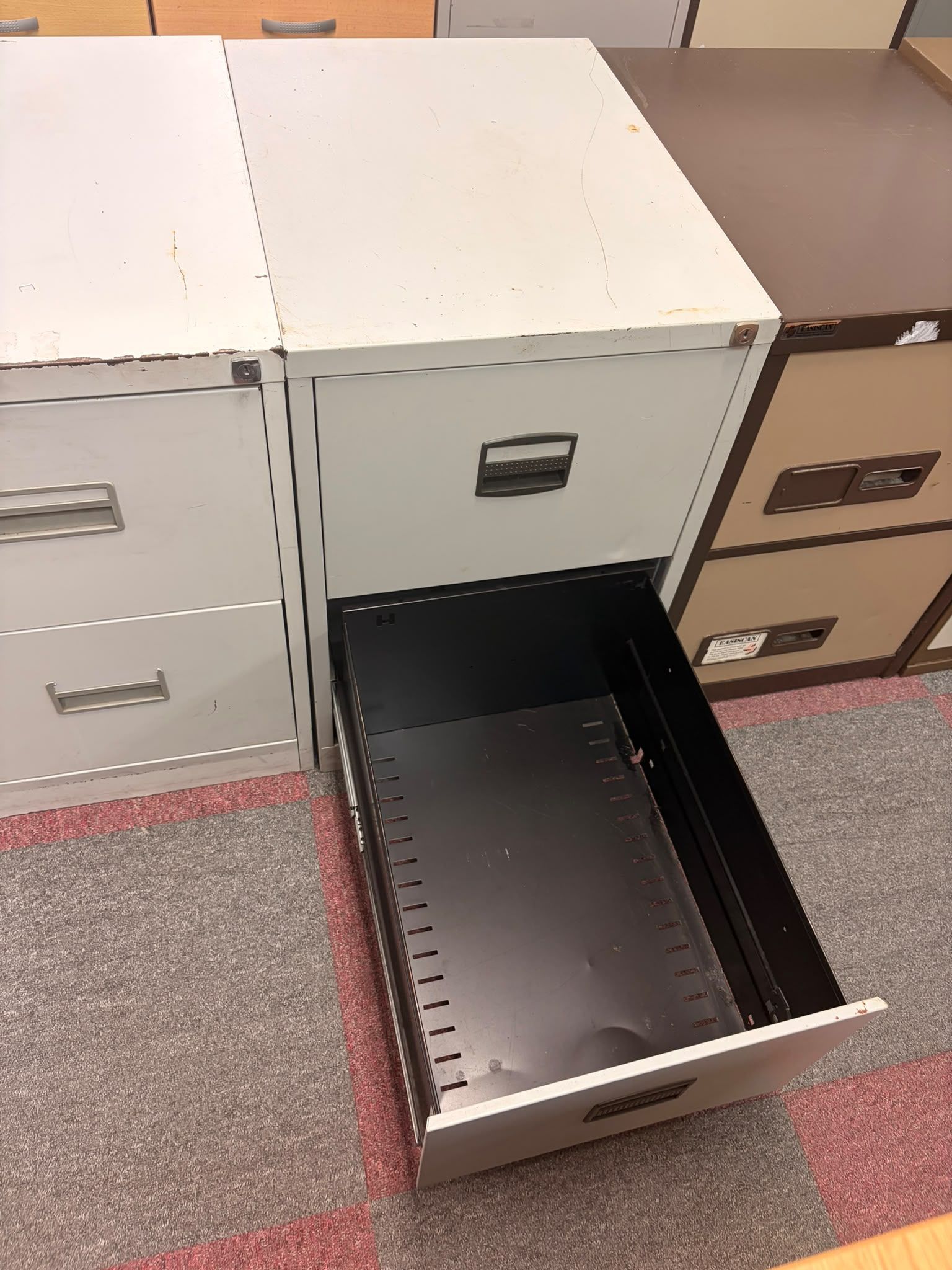 Used Silver - Two Drawer Filing Cabinet
