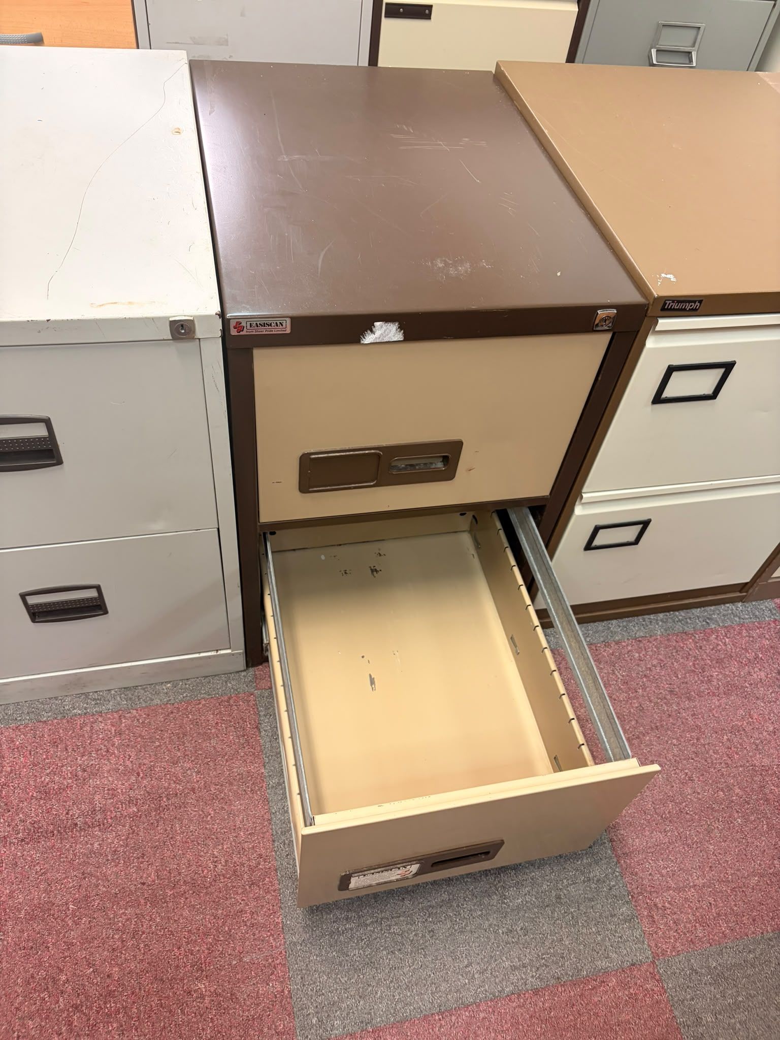 Used Coffee And Cream - Two Drawer Filing Cabinet