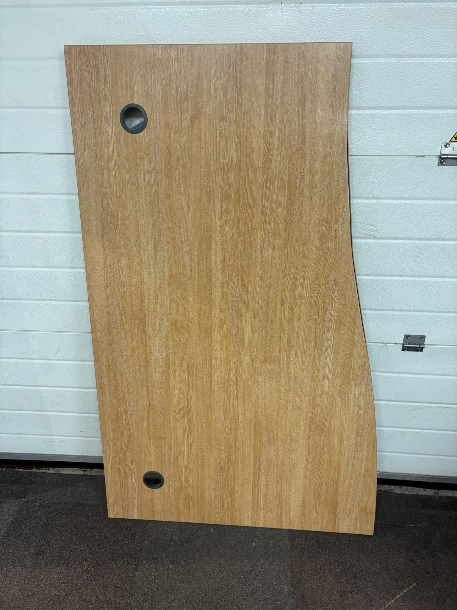 Used Left Hand Wave Desk - 1600 mm