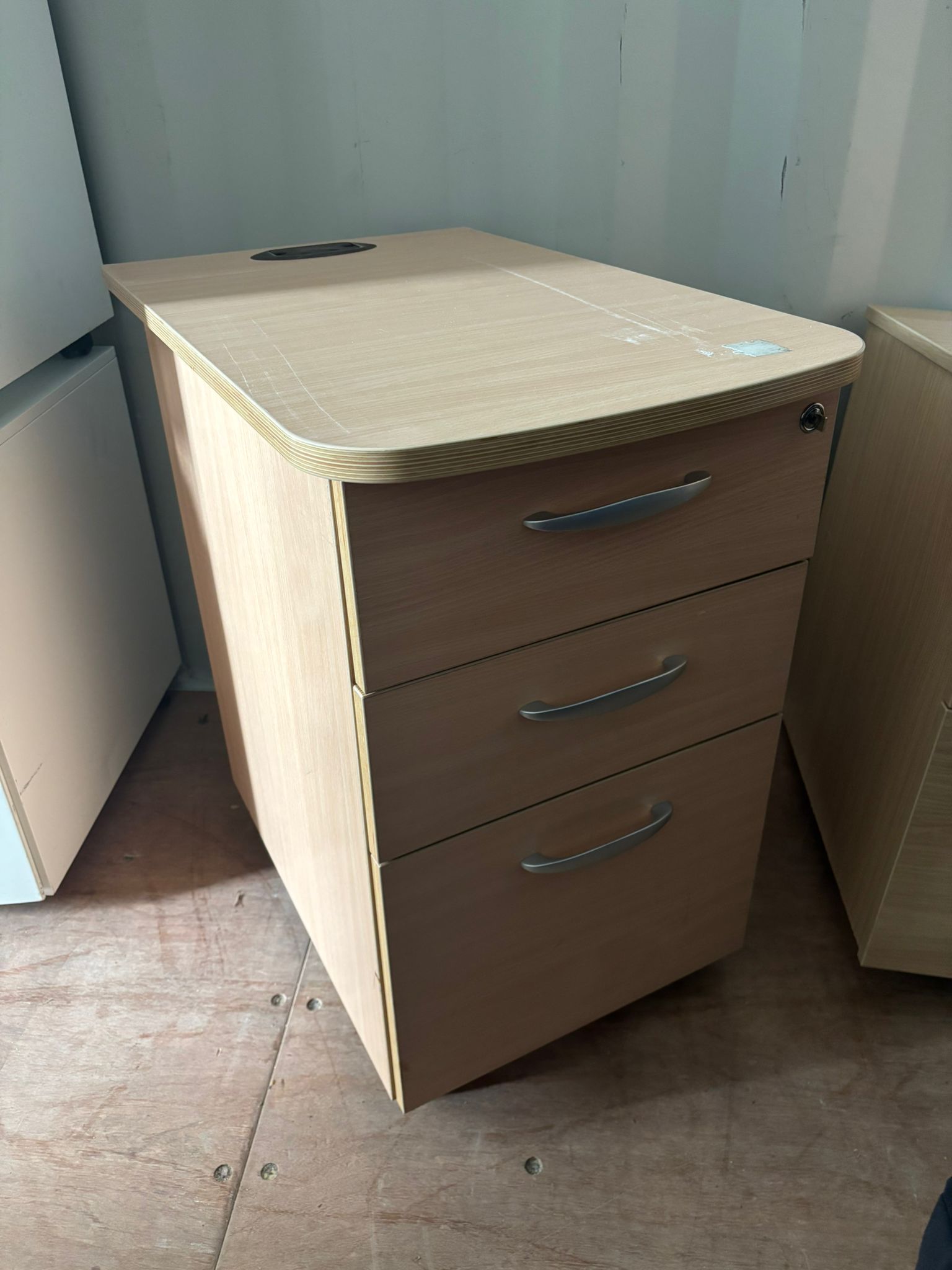 Used Desk High Pedestal