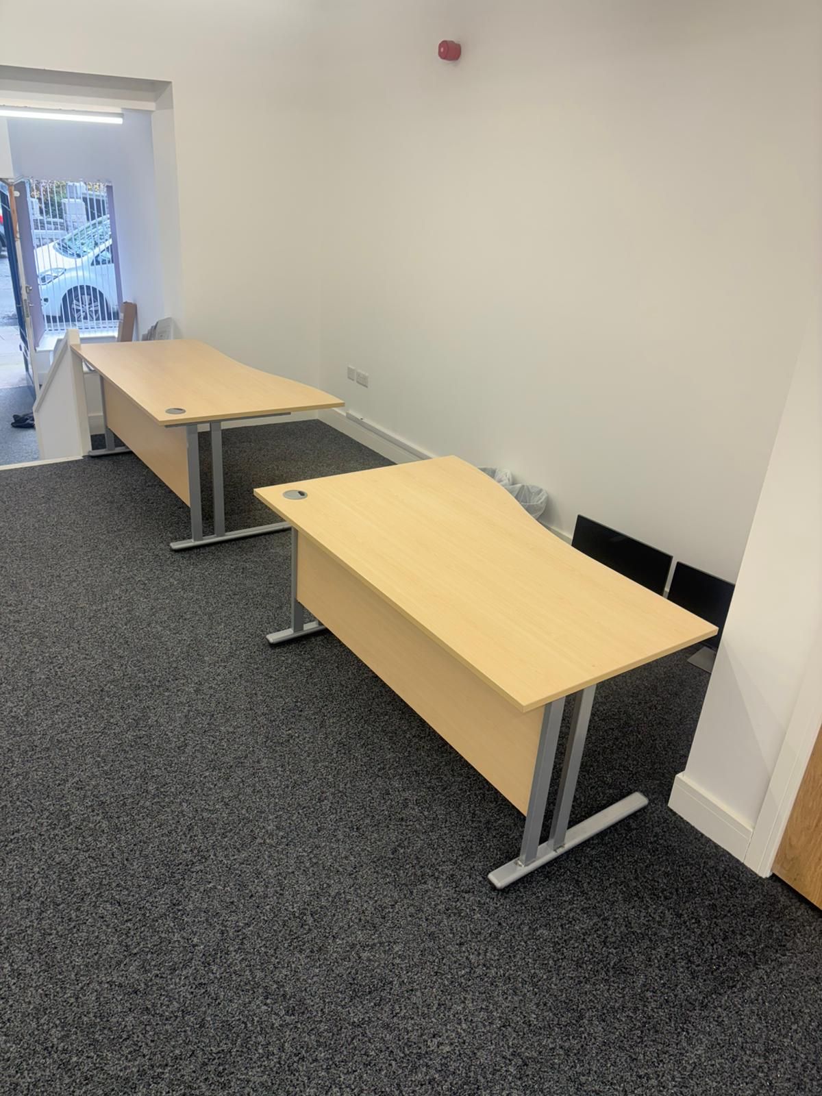 Used Maple Wave Desks