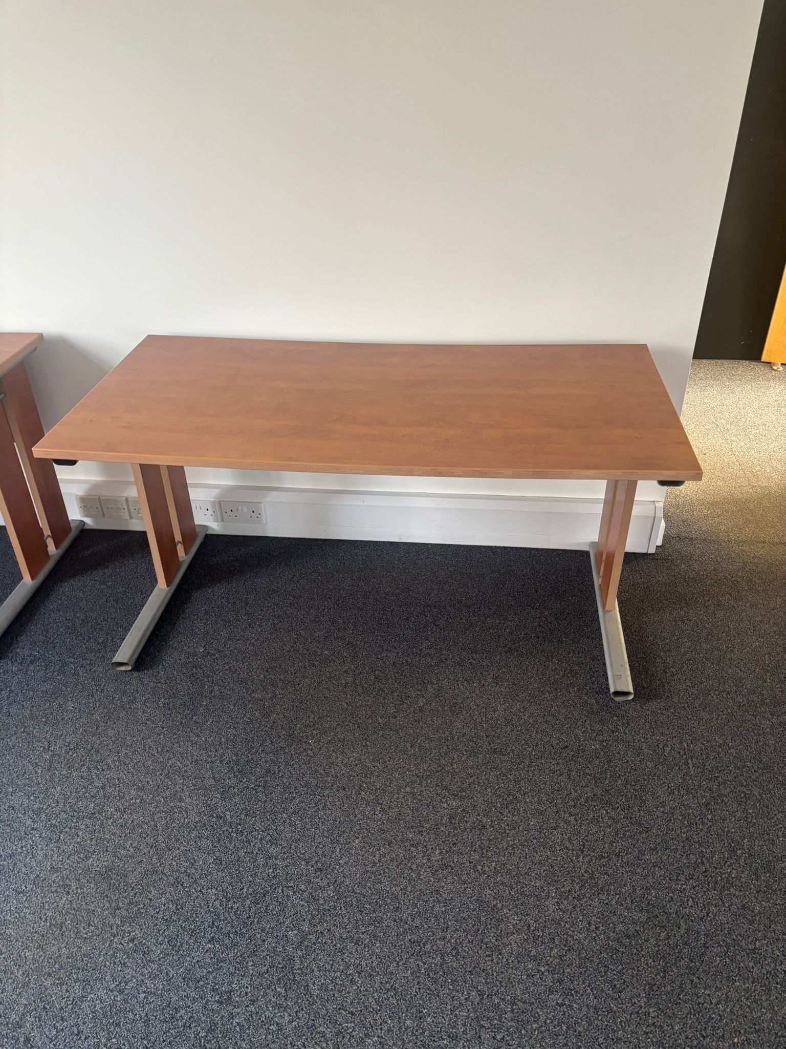 Used Straight Desk - Walnut