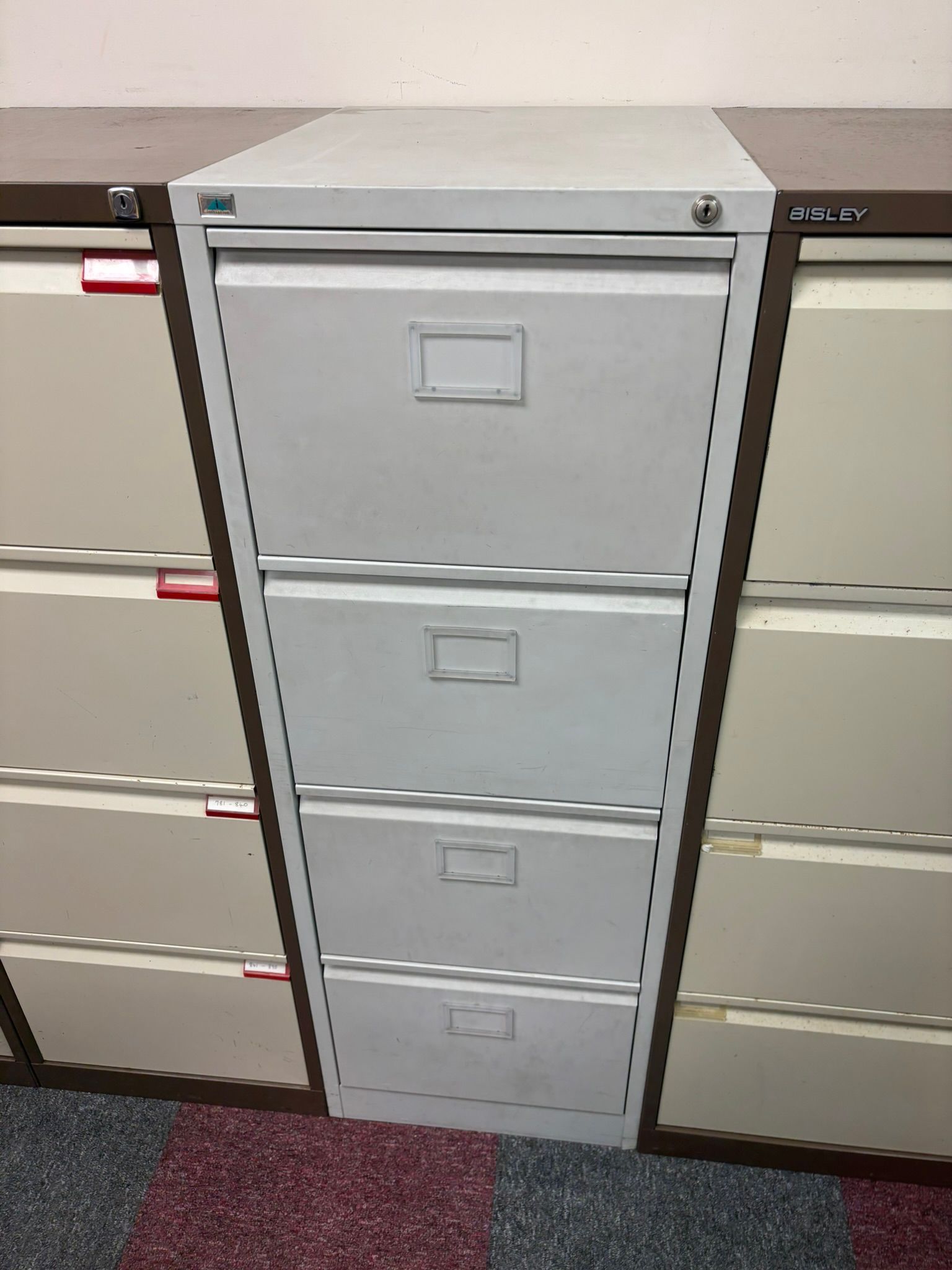 Used Filing Cabinet - Silver